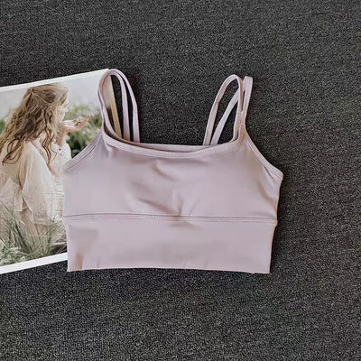 Women Breathable Sports Bra Shockproof Fitness Tops Push Up Gym Crop Top Brassiere Sport Bras Gym Workout Top Seamless Yoga Bra