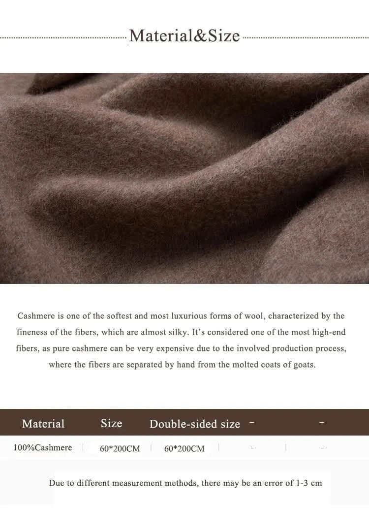 Soft cashmere big Scarf for Women Shawl 200*70 cm  Real pashmina