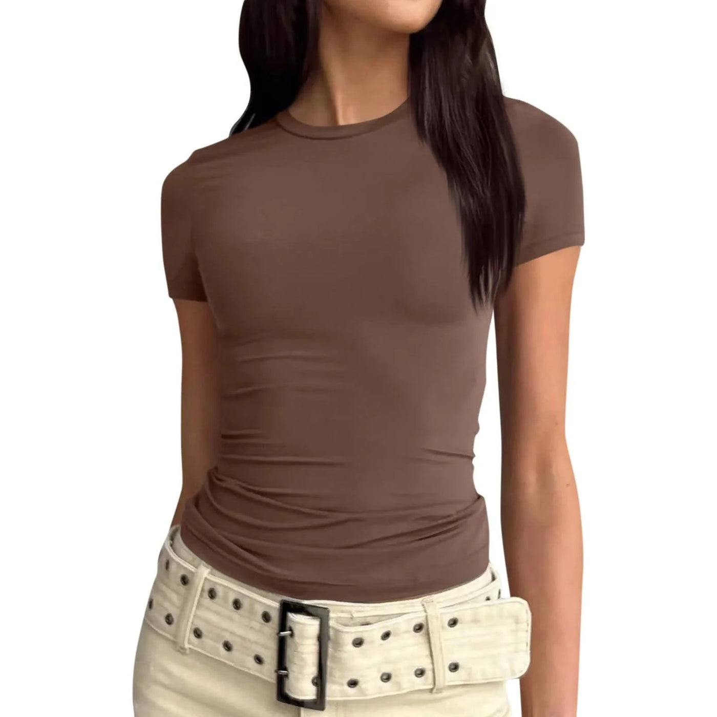 Women slim fit tops Short Sleeve Tee blouse
