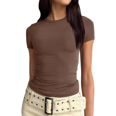 Women slim fit tops Short Sleeve Tee blouse