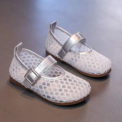 Hollow Weaving Breathable Non Slip Girls Flat Shoes For Children | Princess Shoes | Kids Fashion Sandals