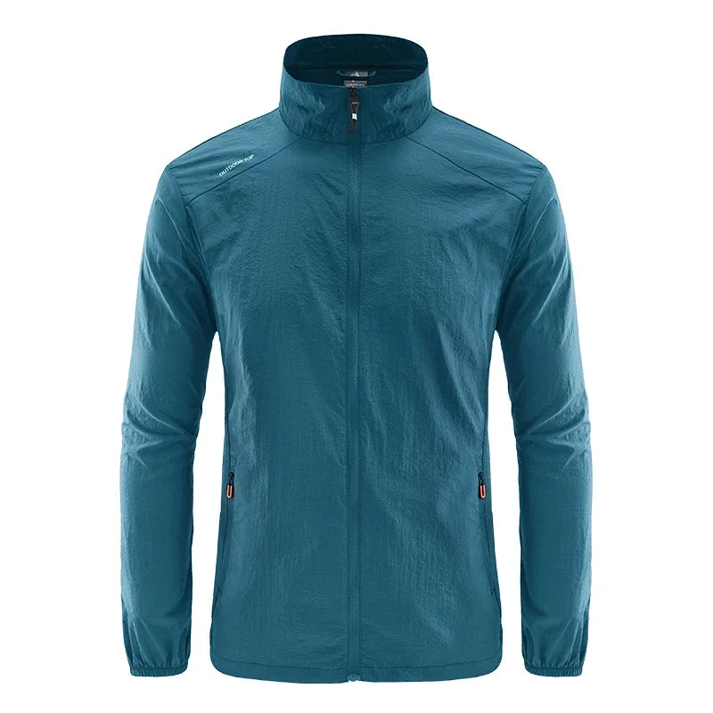Summer Jackets Men Male Windbreaker Fishing Coats Father Ultrathin Sunscreen Jacket Youth Outerwearing Clohting Traveling Korean