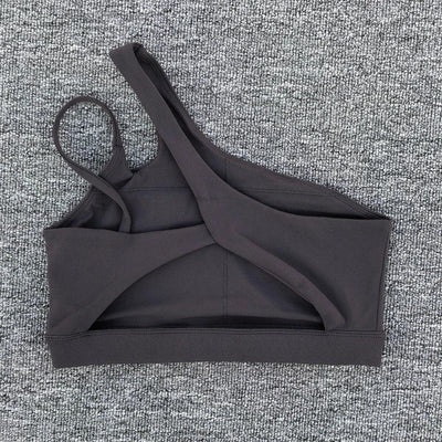 Women Shockproof Sport Bra Women's Beautiful Back Gym Sports Underwear Women Oblique Shoulder Straps Running Fitness Yoga Bra ﻿