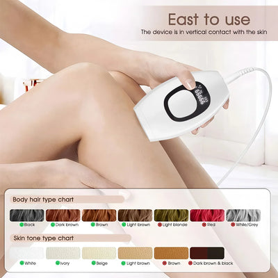 Hair Removal Electric Laser Depilator Whole Body Pubic Bikinis Depilator Remover Permanent Women Hair Removal Home