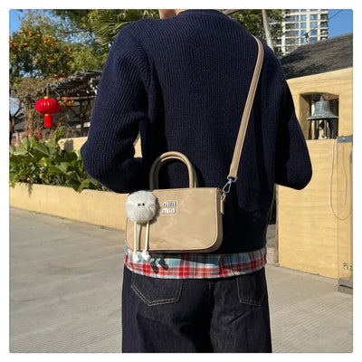 2025 New Women's Luxury Handbag Designer Small Square Purse Fashion Top Handle Crossbody Bag Elegant Shoulder Bag Trendy Clutch