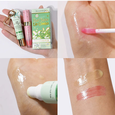 Lip Oil Lipstick Set Long Lasting Hydration Lightweight Texture Natural Lipgloss Lip Deeply Moisturizing Lip Makeup Cosmetics