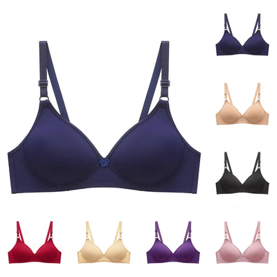 Women Seamless Bra Sexy No Wire Push Up Underwear Girls Students Breathable Thin 10 Colors Bras Female's Bra Breathable Gathered