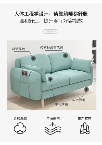 Comfortable Elegant Sofa Beds Modern Pink Multifunctional Classic Sofa Beds Double Storage Sofa Camas Living Room Furniture