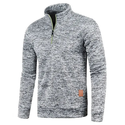 Men's Collar Half zipper Sweatshirts Spring Autumn Casual Pullover for Male Sweat Outdoor Turtleneck Coats Solid Sports Clothing