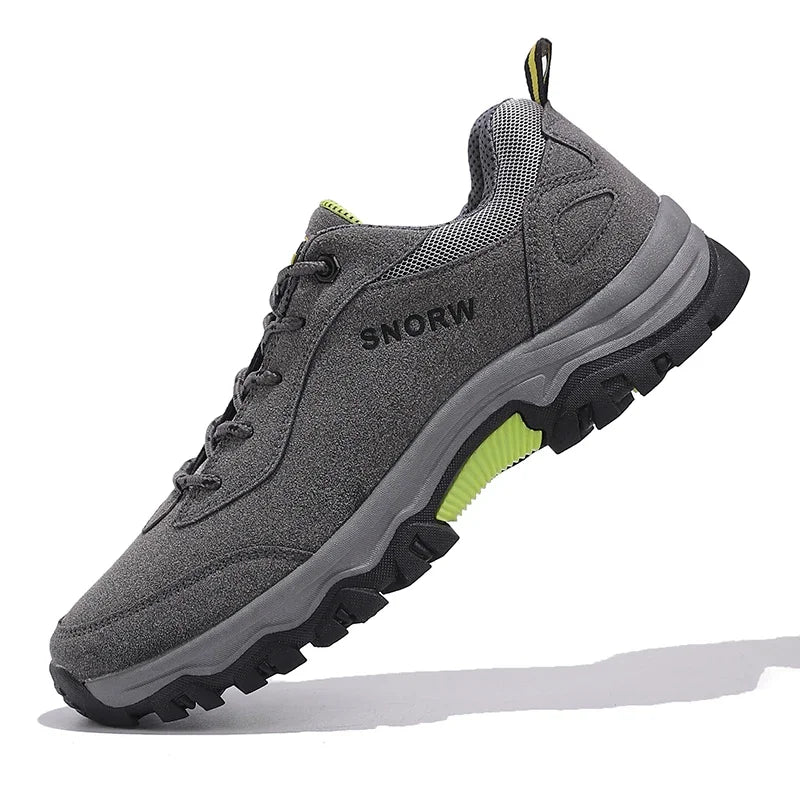 Outdoor Mountain Hiking Boots 2025 Autumn New Men's Non Slip Climbing Trekking Walking Hunting Tactical Rubber Sneakers