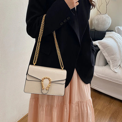 Luxury Brand Leather Handbag For Women Elegant Classic Popular Ladies Shoulder Bag By Famous Designer Modern