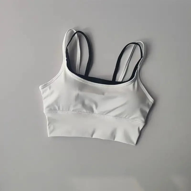 Women Breathable Sports Bra Shockproof Fitness Tops Push Up Gym Crop Top Brassiere Sport Bras Gym Workout Top Seamless Yoga Bra