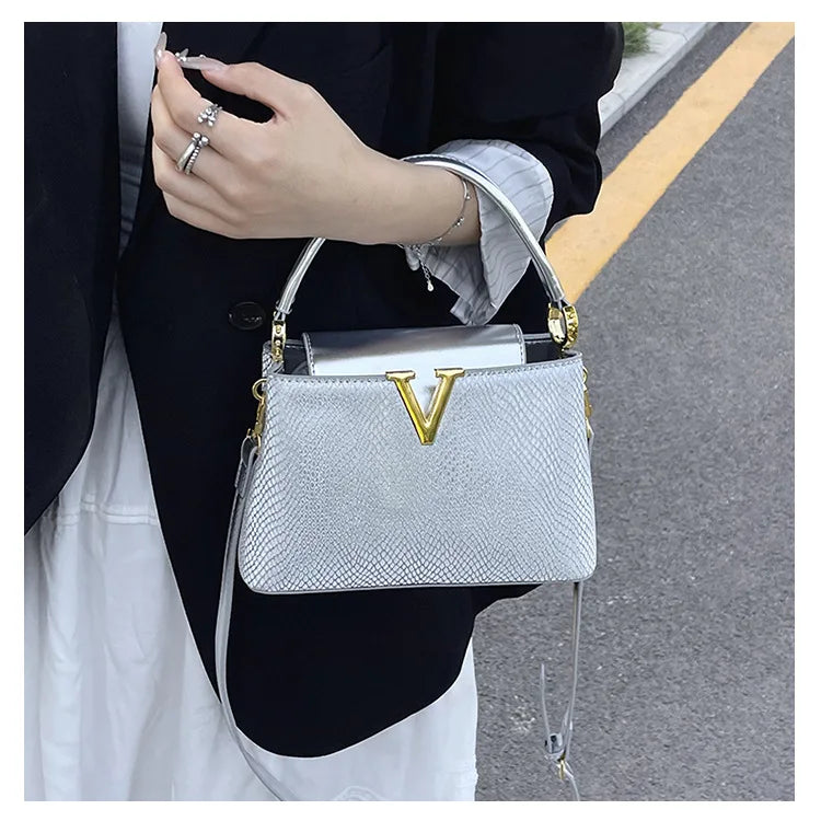 2025 New High-Sense Women's Designer Handbag - Feminine, Versatile, Large Capacity for Work & Crossbody