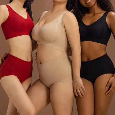 Plus Size Women Seamless Bras Sexy V Waist Brassiere Padded Wireless Soft Sleepwear Female Solid Breathable Underwear Lingerie