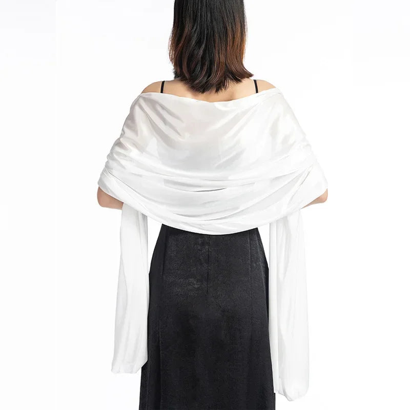 Elegant Silky Evening Dresses Shawls for Women Wedding Party Shawl Bride Bridesmaid Boleros Shrugs Banquet Capes Wraps