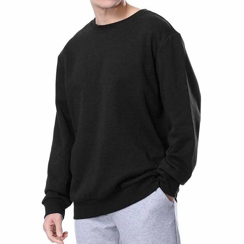 Basic Crewneck Sweatshirts for Men Women Comfy Pullover Tops Athletic