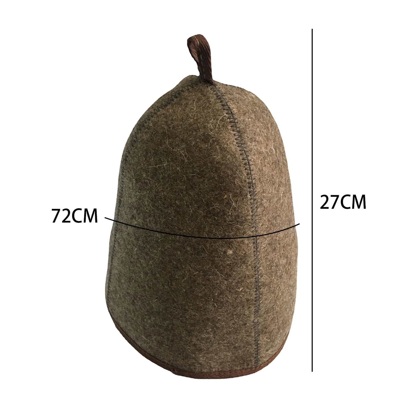 1x Sauna Hat 3mm Thick Anti Heat Headgear Banya Russian Style Wool Felt Shower Cap for Men Women Shower Bathing Accessories