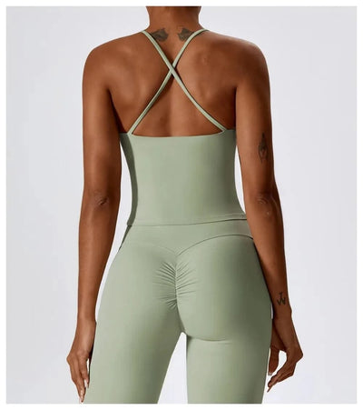 Yoga Bras Bare Sensation Back Beauty Sports Bra for Women Fitness Yoga Vest