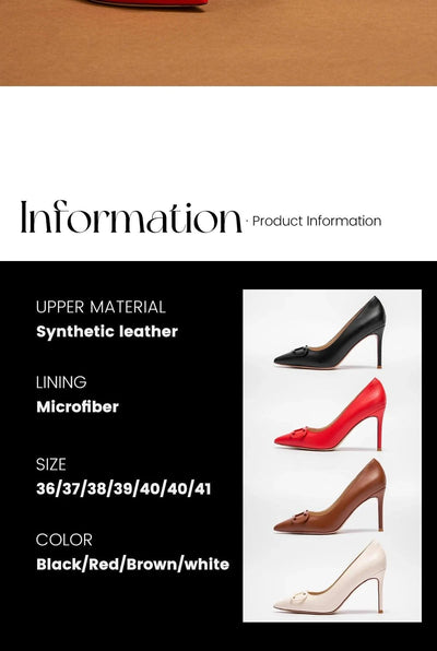 Women's Pointed Metal Buckle High Heels | Party | Carnival |Women's Shoes 9cm