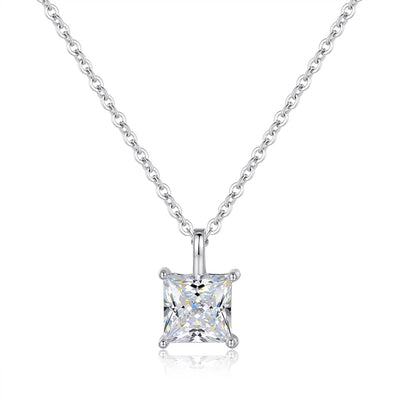 1CT 2CT Solitaire Pear Cut Moissanite Diamond Pendant Necklace for Women 100% 925 Sterling Silver Droplet Necklaces Jewelry GRA