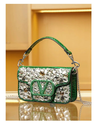 Chic Women's Crossbody Bag Leather Shoulder Handbag Designer Tote Purse Ladies Modern Elegant
