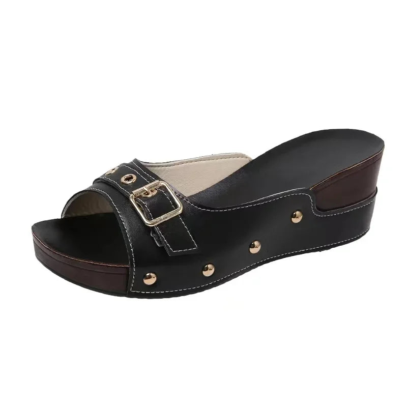 Women Sandals 2023 Fashion Wedges Shoes For Women Slippers Summer Shoes With Heels Sandals Flip Flops Women Beach Casual Shoes
