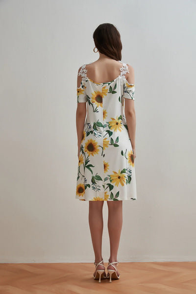 Women'S Elegant Dresses 2025 Summer New Women's Fashionable Lace V-neck classic style Dress Summer Casual Bohemian Daily dress