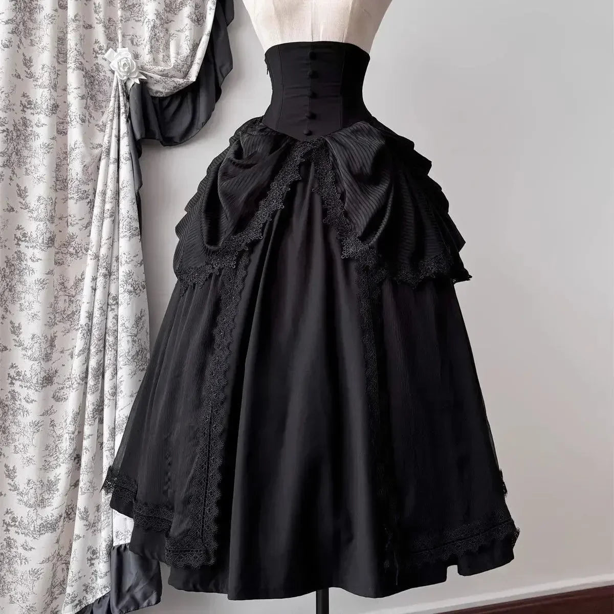 Japanese Y2k Lolita Blouse Women Ruffle Sleeve Harajuku Tops Sweet Gothic Aesthetic Vintage Cosplay Shirts Blusas Mujer De Moda