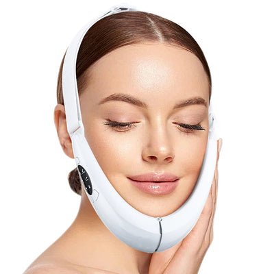 Red Blue Light Photon Therapy Facial Skin Tightening Massager EMS Microcurrent Face Lift Machine V Face Lifting Massage Belt