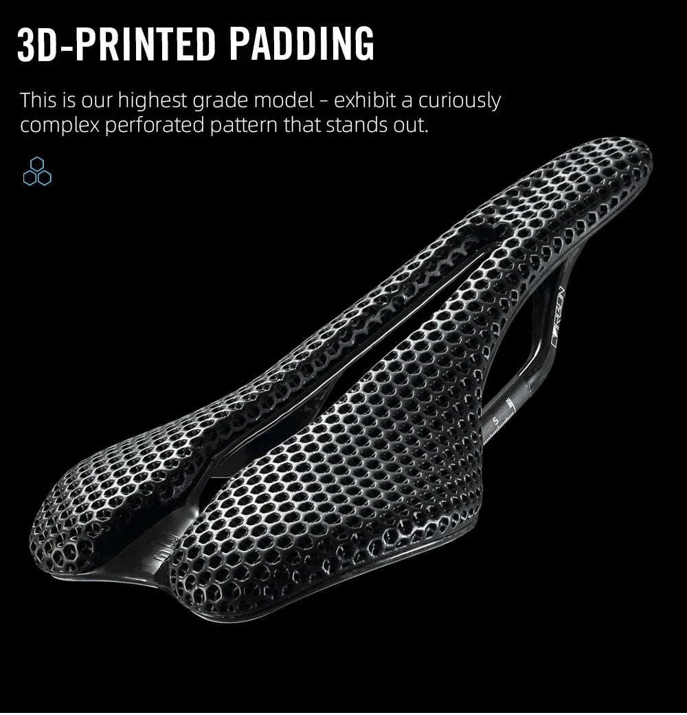 Racing Saddles Bicycle Seat RYET Ultralight 3D Printed Bike Saddle Carbon Saddle Mountain Road MTB Cushion Cycling Seating Parts