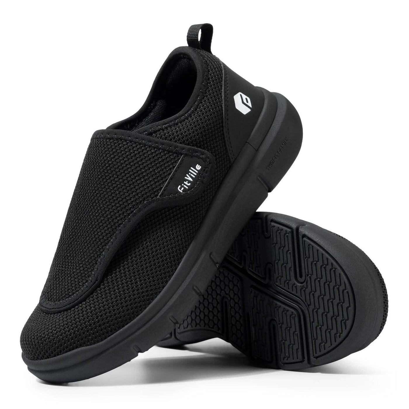Orthopaedic Extra Wide Elderly Men's Diabetic Shoes for Swollen Feet | Adjustable Foot Pain Relief Walking Shoes