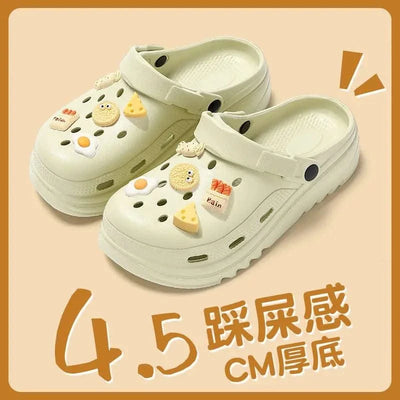 ZHIDA Clogs Sandals Men Women Couples Garden Shoes Summer Outdoor Slides Black White Minimalism EVA Rubber Outside Beach Shoes