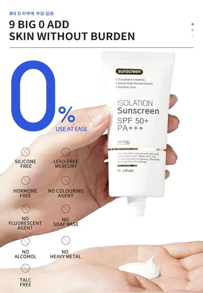 SPF 50+ Sunscreen Long Lasting & Waterproof Sun Protection Cream Moisturizing Non Sticky ultraviolet-proof For Face & Body