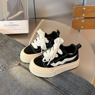 Children's Sports Shoes 2024 Fall New Girls' Non-slip Soft Sole Casual Shoes Boys Light Canvas Sports Shoes