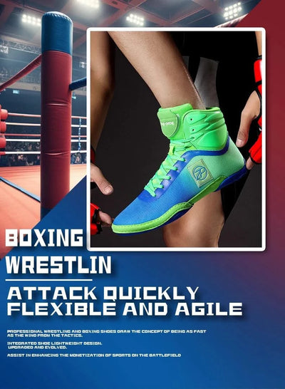 2024 New Wrestling Shoes for Men Non Slip Breathable Boxing Sneakers Wrestling Training Shoes Wear-Resisting Combat Sneakers