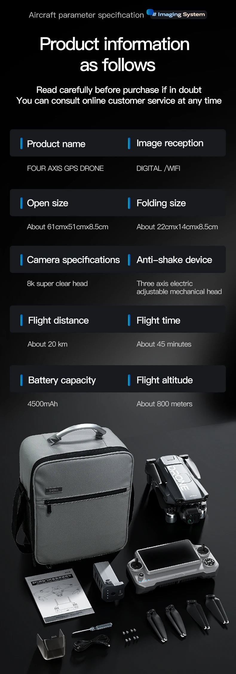 Wing 6 Professional Drone With 8K Camera GPS 3-Axis Gimbal 360 Obstacle Avoidance Touch Screen FPV Brushless RC Dron Boy Toy