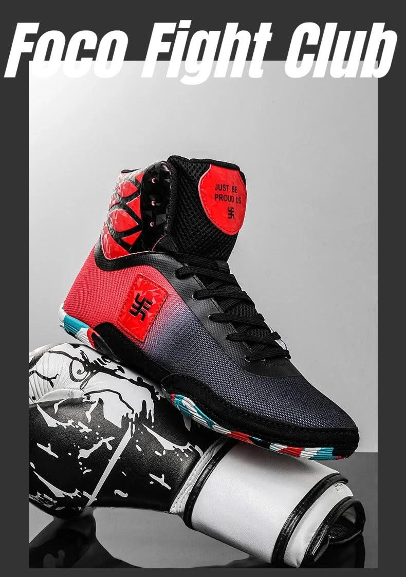 2025 New Wrestling Shoes for Men Non Slip Breathable Boxing Sneakers Wrestling Training Shoes Wear-Resisting Combat Sneakers