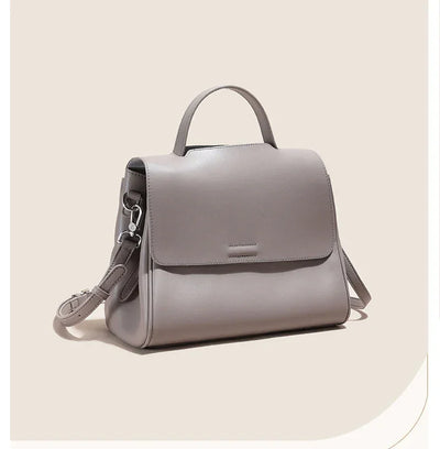 Women's Cowhide Genuine Leather Shoulder Bag Female Fashion Luxury Designer Handbags Ladies Commuting Large Capacity Bucket Bags