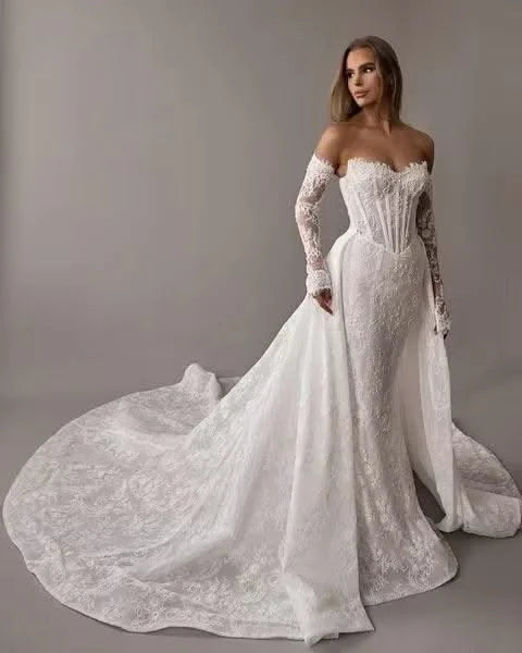 Customized Corset Curvy Wedding Dress Luxury Robe Marriage Femme