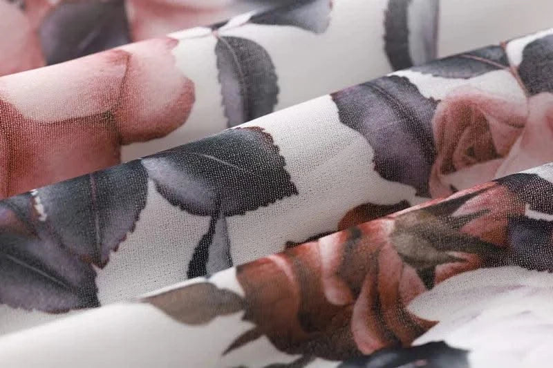 Summer Floral Print Dress For Women New Sleeveless Round Neck Dress Ruffled Short Sleeve Chiffon Print Short Dress For Women