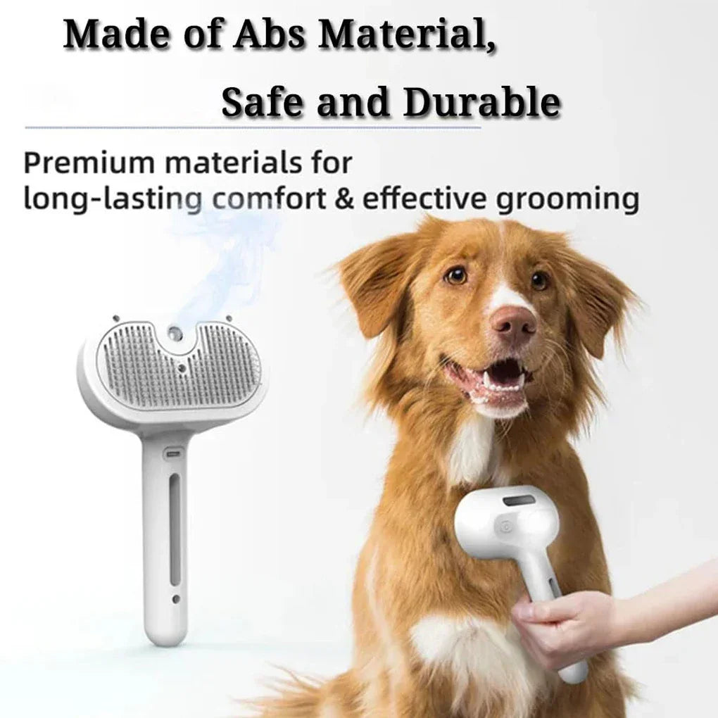 Dog Steam Grooming Brush Pet Spray Hair Removal Comb ABS Luxury Grooming Brush For Smooth Coat Pet 3 In 1 Groomer Steam