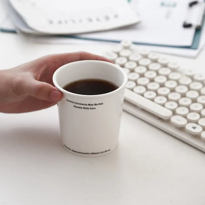 330ml/300ml Coffee Cup Ceramic Mug Simple Letter Coffee Cup Imitation Paper Design Drinking  Household Breakfast Milk Cup