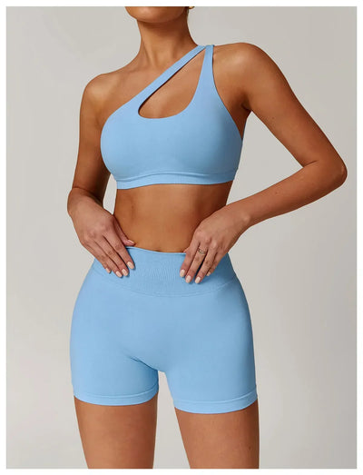 Women Underwear Sports Bra Push Up Fitness Bras One Shoulder Shockproof Yoga Bra Black White Yoga Running Bra Sexy Workout Vest