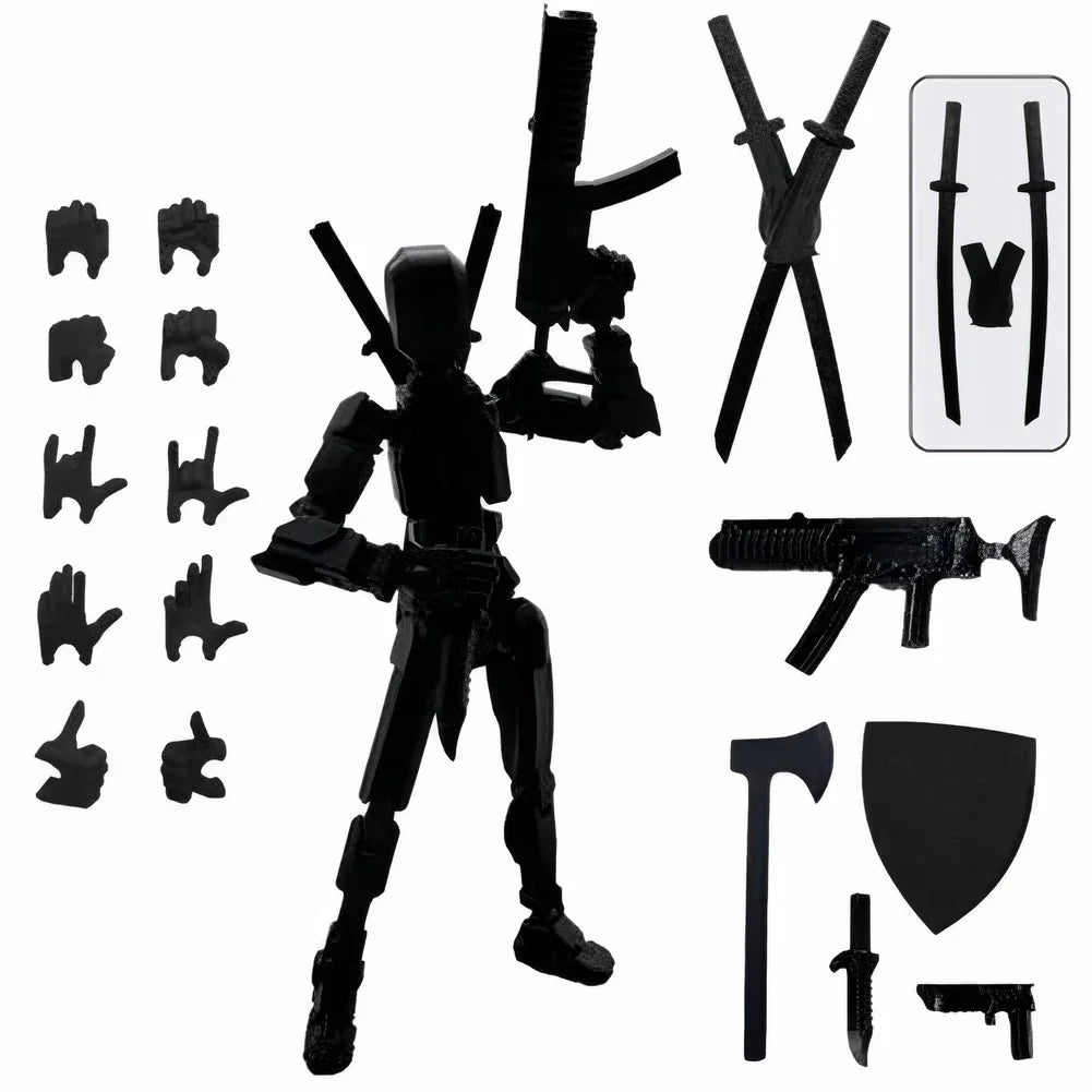 Multi-Jointed Movable Shapeshift Robot 3D Printed Mannequin Dummy 13 Action Figures Toys Kids Adults Parent-children Games