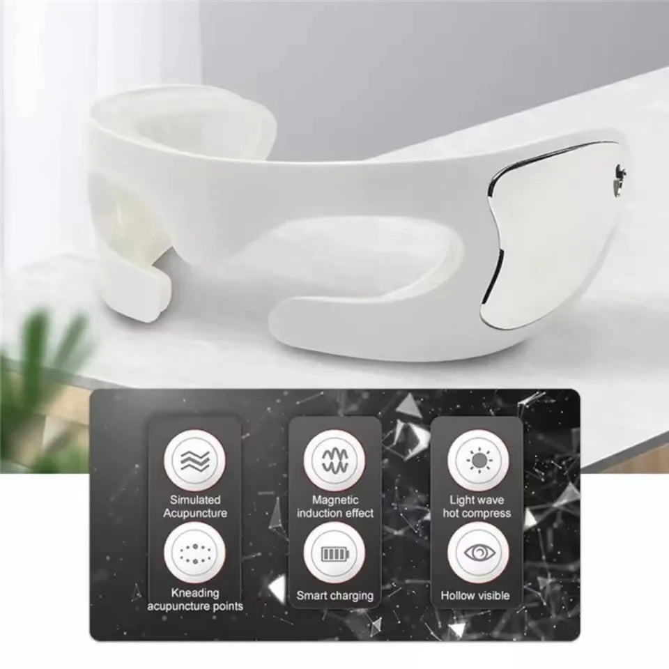 Anti-Aging Eye Massager Red Light Therapy Electric Vibration Eyes Fatigue Relief Relaxation Relieve Dark Circles Eye Care Beauty