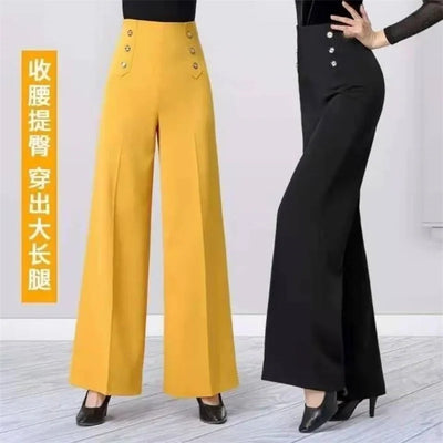 Women Wide Leg Pants 2023 Spring Summer Solid High Waist Long Casual Pants Korean Loose Dance Female Trousers Women's Clothing