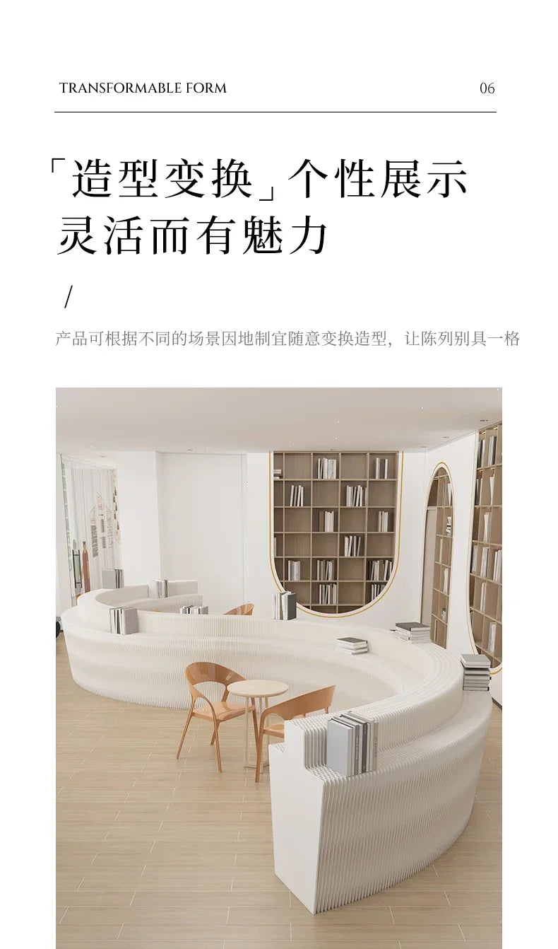 Booth Multi-layer Strip Display Stand Product Boutique Table Commercial Showcase Folding Exhibition Floor Display Rack