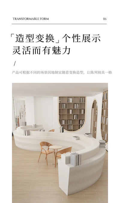Booth Multi-layer Strip Display Stand Product Boutique Table Commercial Showcase Folding Exhibition Floor Display Rack