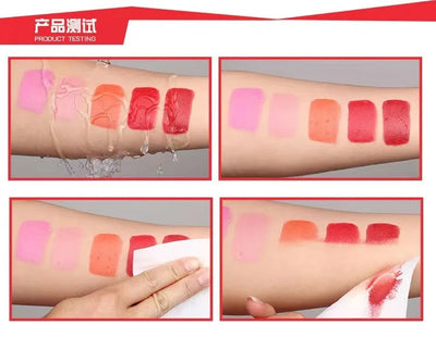 Pink Matte Lipstick Waterproof 24 hours Long Lasting Red Lipsticks Resistant Rose Lip Tint Velvet Lipstic Cosmetic Women Makeup