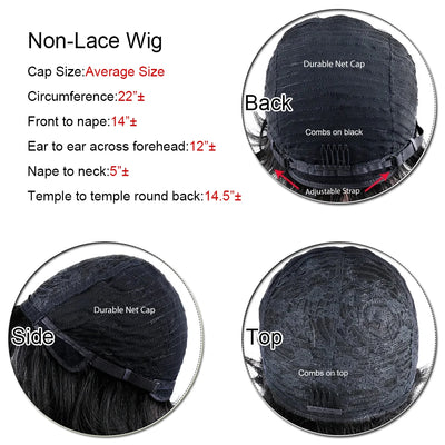 Short Wig For Women Human Hair Wigs Pixie Cut Wig Real Human Hair Machine Made Pixie Wigs Short Layered Haircut Straight Wigs